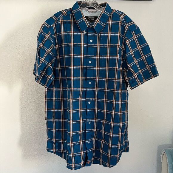 Cody James  multi color plaid Shirt new without tag - Picture 1 of 6